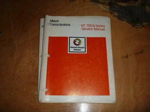 Allison HT740D HT750CRD HT750DRD Transmission Shop Service Repair Manual - Picture 1 of 1