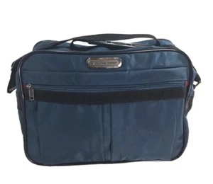 American Tourister blau Handgepäck Schultertasche Reise Übernachtung Tasche weiche Seite - Bild 1 von 12
