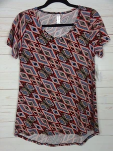 Top clásico para mujer Lularoe T negro y rojo talla pequeña nuevo con etiquetas - Imagen 1 de 3