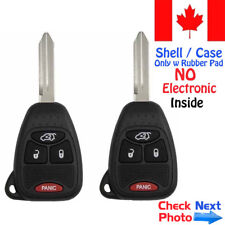 2x New Replacement Keyless Remote Key Fob For Chrysler Dodge Jeep - Shell Only