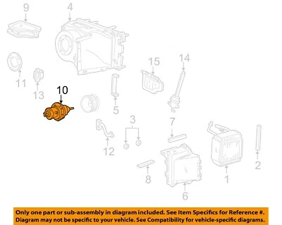 Б/у передний двигатель вентилятора ОВК подходит для: переднего фургона Ford E250 2008 года выпуска класса A - Изображение 1 из 3