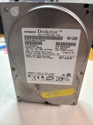 Hitachi 160GB 0A36914 7200k HDP725016GLA380 3.5” SATA Hard Drive @HDD4 - Image 1 of 2