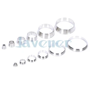 (10) Anillo de doble férula manga de acero inoxidable manga doble tubo O/D 3-25 mm 1/8""-1/2"" 304 - Imagen 1 de 30