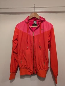nike air pink/red ladies track hooded top jacket size xs - Picture 1 of 5