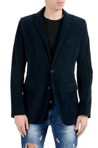 Dolce & Gabbana Men's Corduroy Blue Two Button Blazer Sport Coat US 34 IT 44 - Picture 1 of 5