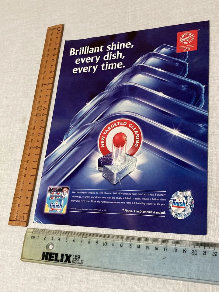 Magazine Print AD ~ 1 Page Finish Quantum Powerball Dish Art Decor Aust. 2011 - Bild 1 von 1