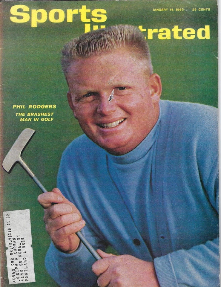 1963 1/14 Sports Illustrated magazine golf Phil Rodgers Brashest Man GdPaperLoss - Image 1 of 1