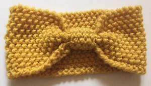 New! Ear Warmer Cable Knit Womens Ladies Girls Gold Custom Made - Picture 1 of 5