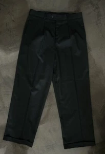 Bundfaltenhose mit Umschlag schwarz W32 L32 ASOS Tuchhose Elegant 80‘s - Bild 1 von 7