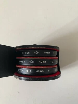 Tiffen 49mm Close Up Lens Set +1, +2, +3 w/Case Close Focusing - Image 1 of 3