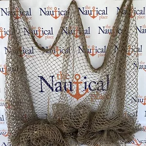 Used Commercial Fishing Net ~ Vintage Fish Netting ~ Old Recycled Reclaimed - Imagen 1 de 49