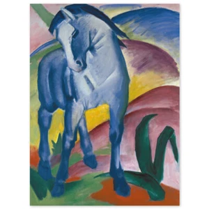 Franz Moritz Wilhelm Marc, Blaues Pferd I, Poster - Bild 1 von 3