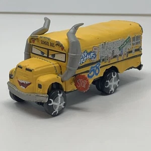 Disney Pixar Cars 3 Miss Fritter Schulbus Metall 1:55 Diecast - Bild 1 von 5