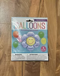 3D Foil Smiling Sunflower Balloon Bouquet - Picture 1 of 2