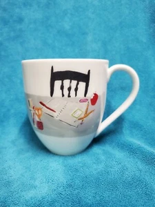 Kate Spade Lenox Muses Academic Typewriter Books Office Coffee Cup Mug - Picture 1 of 13