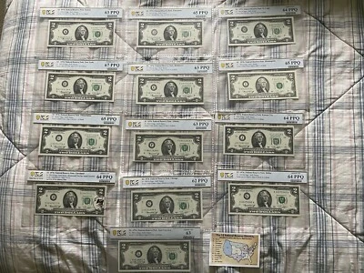 1976 12 District Set $2 Federal Reserve Note$ PCGS Graded - Image 1 of 4