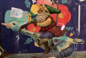 Jim Shore Heartwood Creek 2006 Santa Riding Goose - Bild 1 von 1