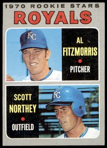 1970 TOPPS AL FITZMORRIS 241 EX SCOTT NORTHEY RC BASEBALL KANSAS CITY ROYALS