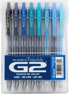 PILOT, G2 Premium Gel Roller Pens, G2 Boost Blues Pack, the Colors of Productivi - Picture 1 of 7