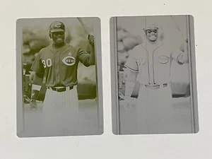 Griffey Jr 2007 UD Series One 1/1, 2-Matching Printing Plates ONE OF ONE ,#KG47 - Picture 1 of 2