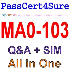 Mcafee Certificato Prodotto Specialista - Dlpe MA0-103 Esame Q&a + SIM - Picture 1 of 1