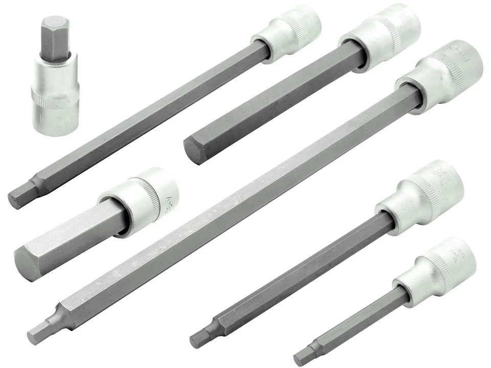 Innensechskant Stecknuss 1/2" Nuss 4 - 24mm / 55 - 240mm Lang Für Inbus Schraube - Bild 1 von 1