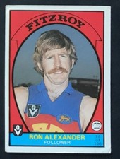 1978 Scanlens card, Fitzroy Lions, Ron Alexander #79
