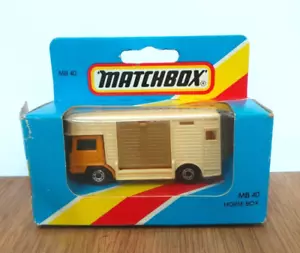 MATCHBOX MB 40 HORSE BOX MODELS BOXED MADE IN ENGALND - Picture 1 of 9