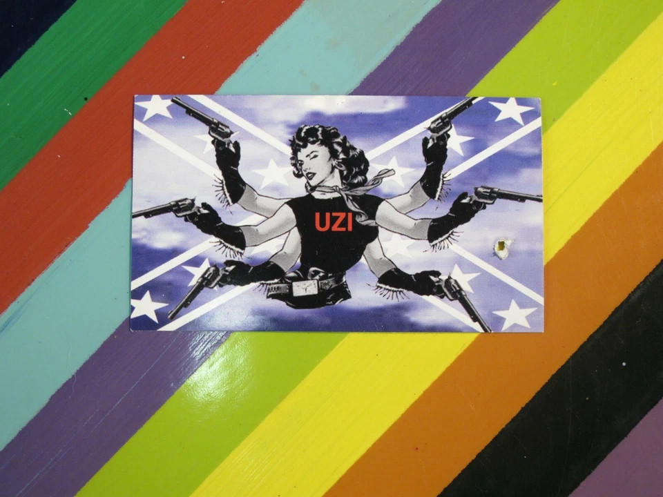 Pegatina de ropa de calle de colección de los años 90 2000 - surf skate de nieve Jacked Invader OVNI + Foto 1 de 1