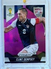 2014 Clint Dempsey Panini Prizm World Cup Purple USMNT Card /99
