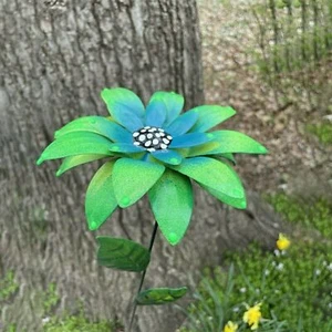 1 PCS Metal Flower Garden Stakes Decor, Daylily Flower Ornament Plant Sticks - Picture 1 of 4