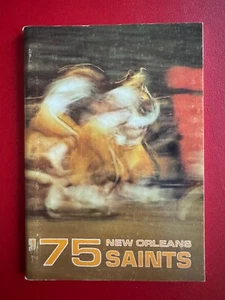 1975 NEW ORLEANS SAINTS MEDIA GUIDE - Picture 1 of 1