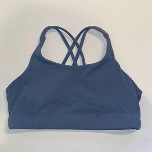 Athleta Girl Youth Junior Bra XXL 16 Blue Sports Bra Athletic Gym Racerback Pads - Picture 1 of 6