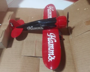 Hamm’s Beer 1929 Travel Air Model R Airplane Die Cast Bank 1992 New in Box - Picture 1 of 7