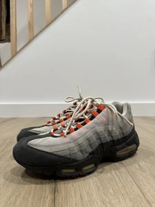 Size 9.5- Men’s Nike Air Max '95 Team Orange Grey Black Suede RARE 609048-184 - Picture 1 of 13