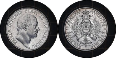 1 Vereinstaler 1864 Principality of Schwarzburg-Rudolstadt Coin #  179 - Image 1 of 4