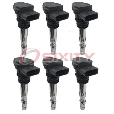 Bobinas de encendido Hitachi 6 piezas para Volkswagen Golf 2000-2002 2,8 L V6 bujía zw Foto 1 de 4