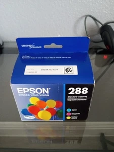 Tinta para impresora tricolor Epson 288 capacidad estándar (cian, magenta, amarillo) - nueva - Imagen 1 de 3