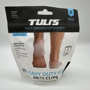 Inserto cuscino coppe tallone gel resistente Tuli's per assorbimento urti REGOLARE - Foto 1 di 4