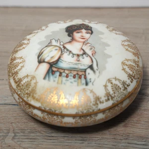 LIMOGES LA MARTINIQUE Josephine Bonaparte Trinket Box Woman Renaissance Napoleon - Picture 1 of 7
