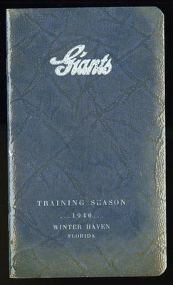 1940 New York Giants Traning Season Schedule Roster Media Guide *WP1092 - Image 1 of 2