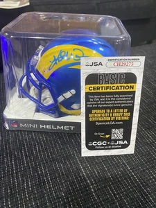 Kurt Warner Autographed Rams Speed Mini Helmet With JSA COA - Picture 1 of 4
