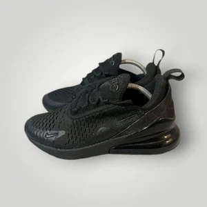 Nike Air Max 270 (Gs) All Black Size 6Y - Picture 1 of 3