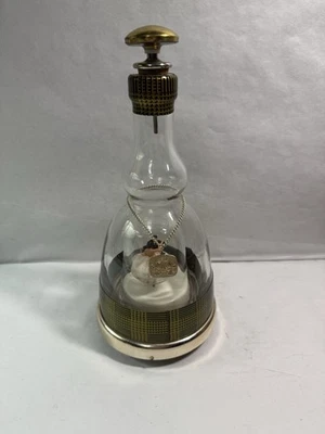 Vintage Prince Musical Bottle Glass Liquor Decanter Dancing Couple Working - Image 1 of 4