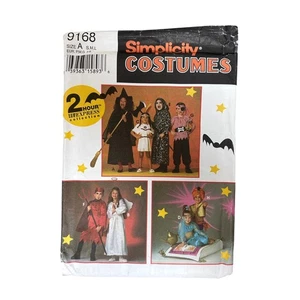 Simplicity Costumes Sewing Pattern 9168 Size A S-M-L Witch Pirate Angel Devil - Picture 1 of 6