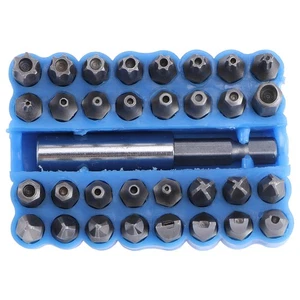 33 Pcs Security Screwdriving Set Hexagonal Bit Bits Star Screwdriver - Picture 1 of 12