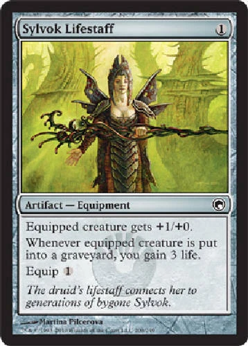 SYLVOK LIFESTAFF Scars of Mirrodin MTG Magic the Gathering Cards DJMagic - Image 1 of 1