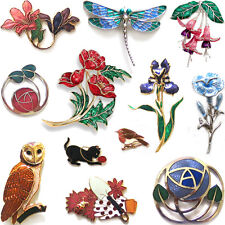 FINE ENAMELS BROOCH & PIN Accessory Costume Jewellery Birthday Christmas Gift
