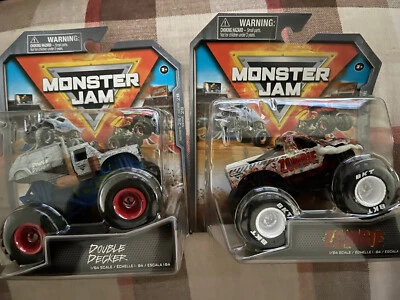 Spin Master 2023 Monster Jam Double Decker & Zombie Series 28 Lot of 2 - Image 1 of 3