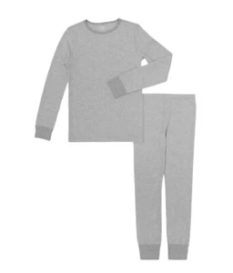 Athletic Works Girls Waffle Thermal Underwear Set L (10/12) Large Gray NEW - Picture 1 of 9